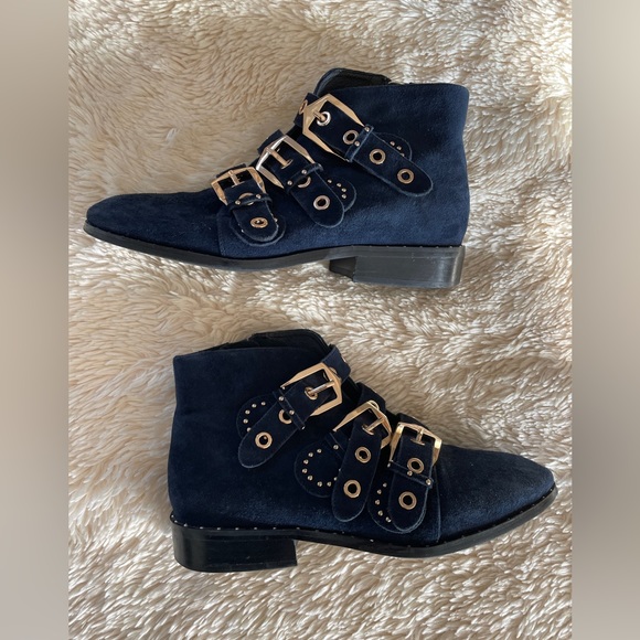 Sol Sana Ankle Boots with Gold Buckles - Picture 10 of 11